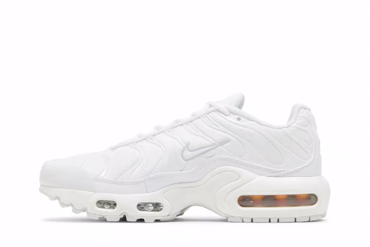 Nike Air Max Plus GS White Metallic Silver, view 4