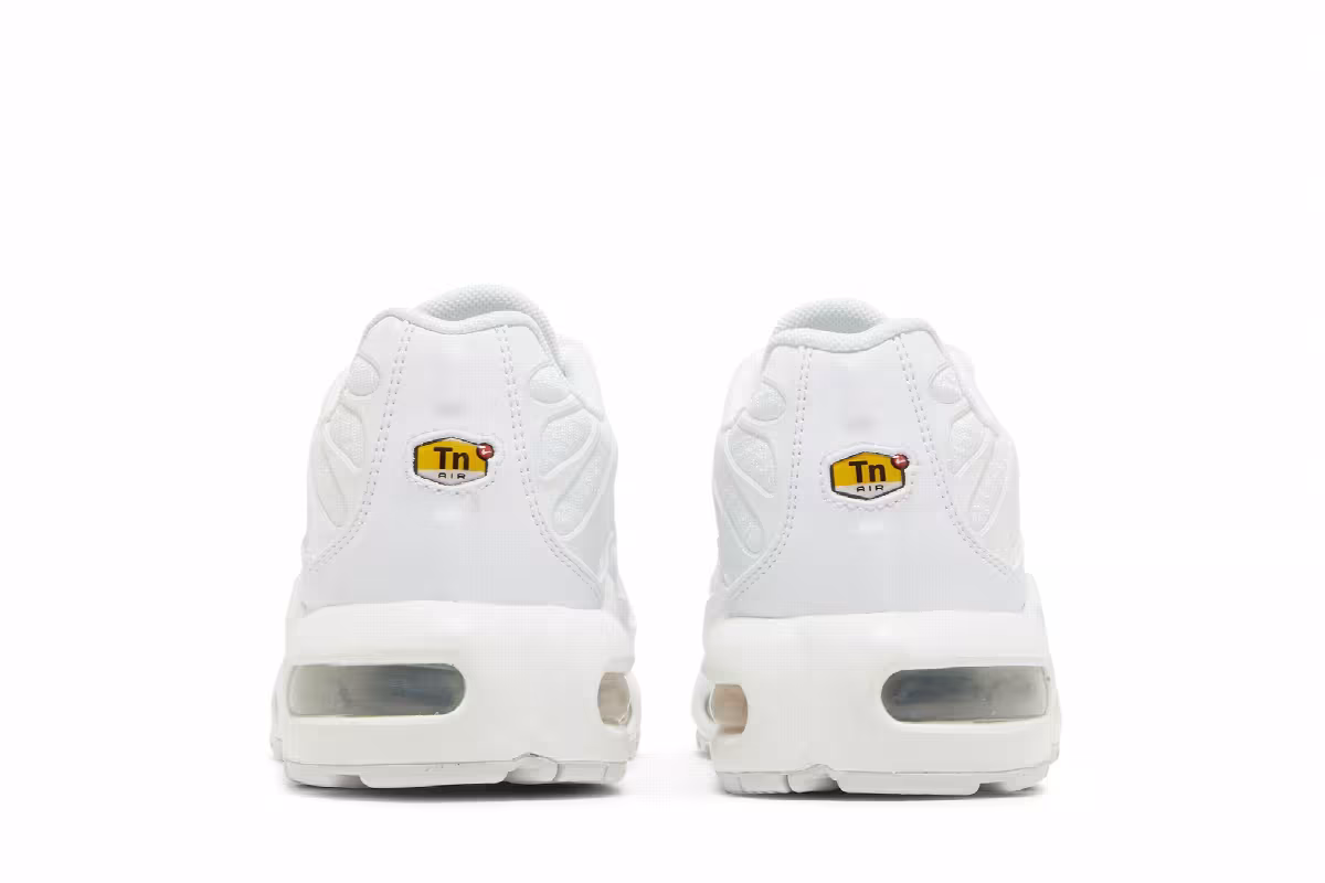 Nike Air Max Plus GS White Metallic Silver, view 7