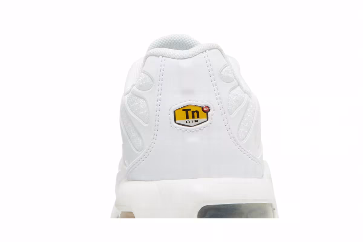 Nike Air Max Plus GS White Metallic Silver, view 8