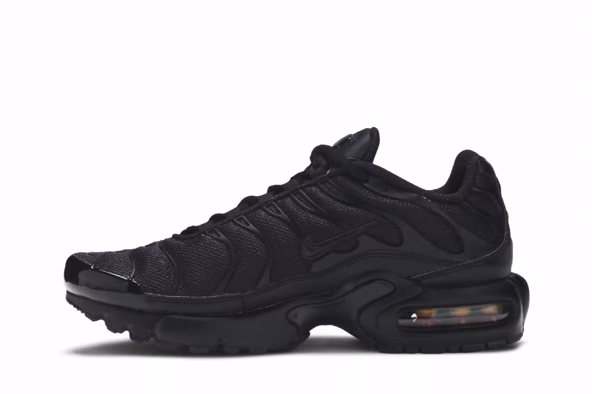 Nike Air Max Plus GS Triple Black, view 4