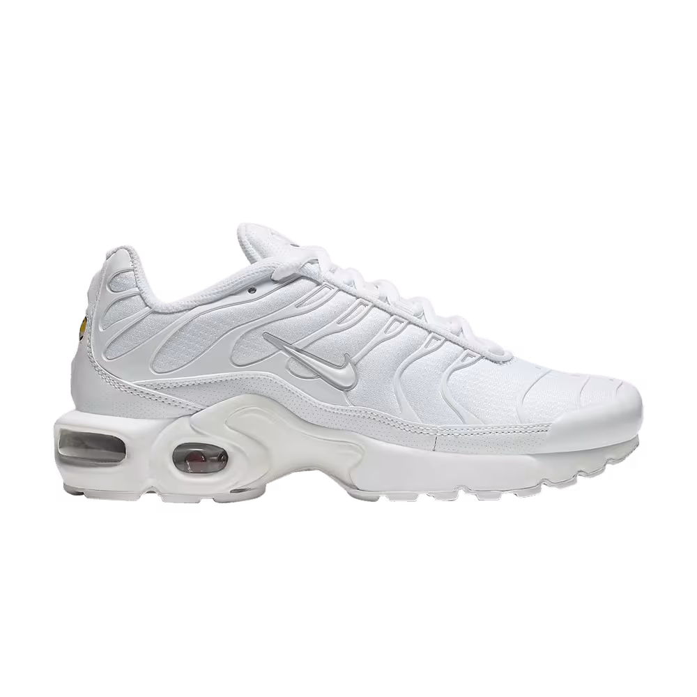 Nike Air Max Plus GS White Metallic Silver