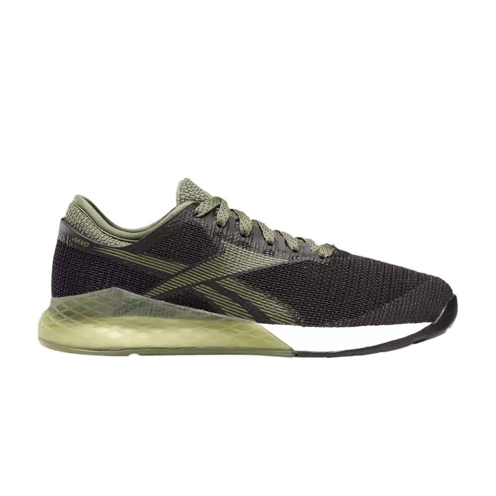 Reebok Women's Nano 9 Black Canopy Green