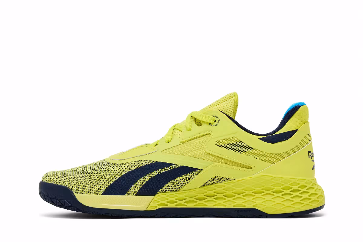Reebok Nano X Chartreuse Vector Navy, view 4