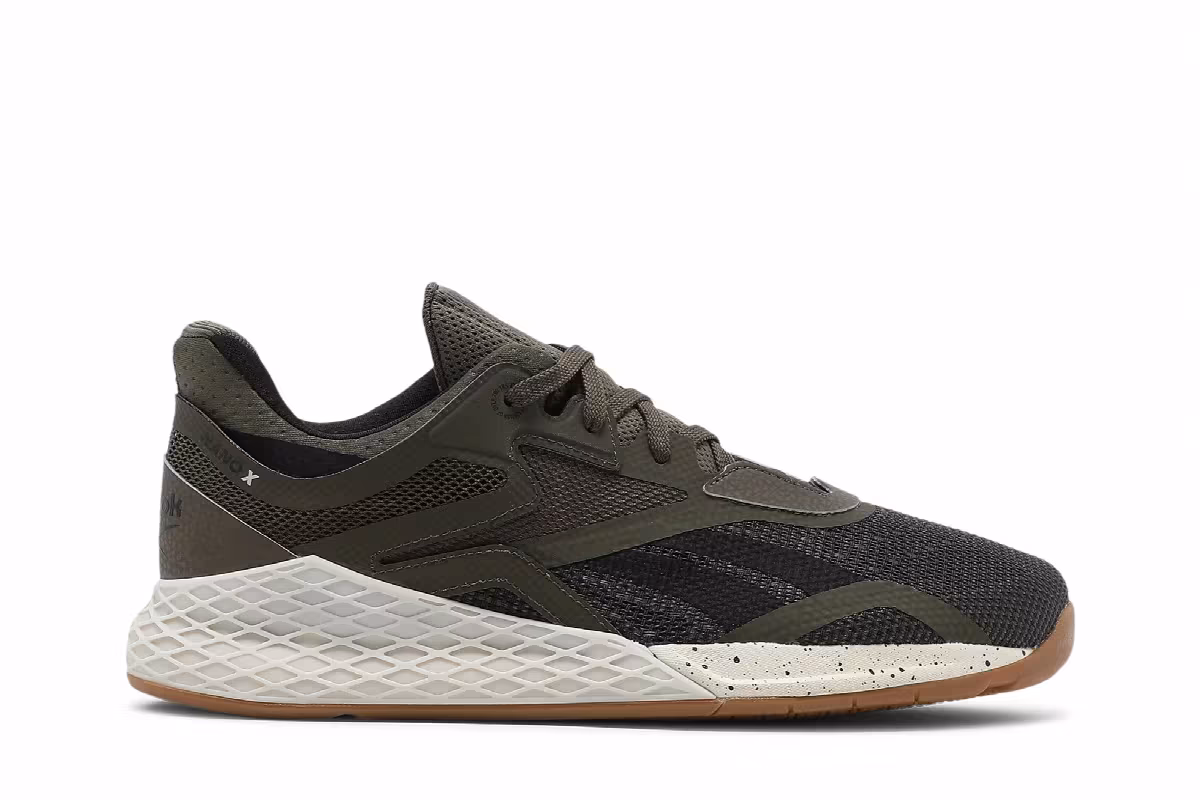 Reebok Nano X Army Green Gum, view 2