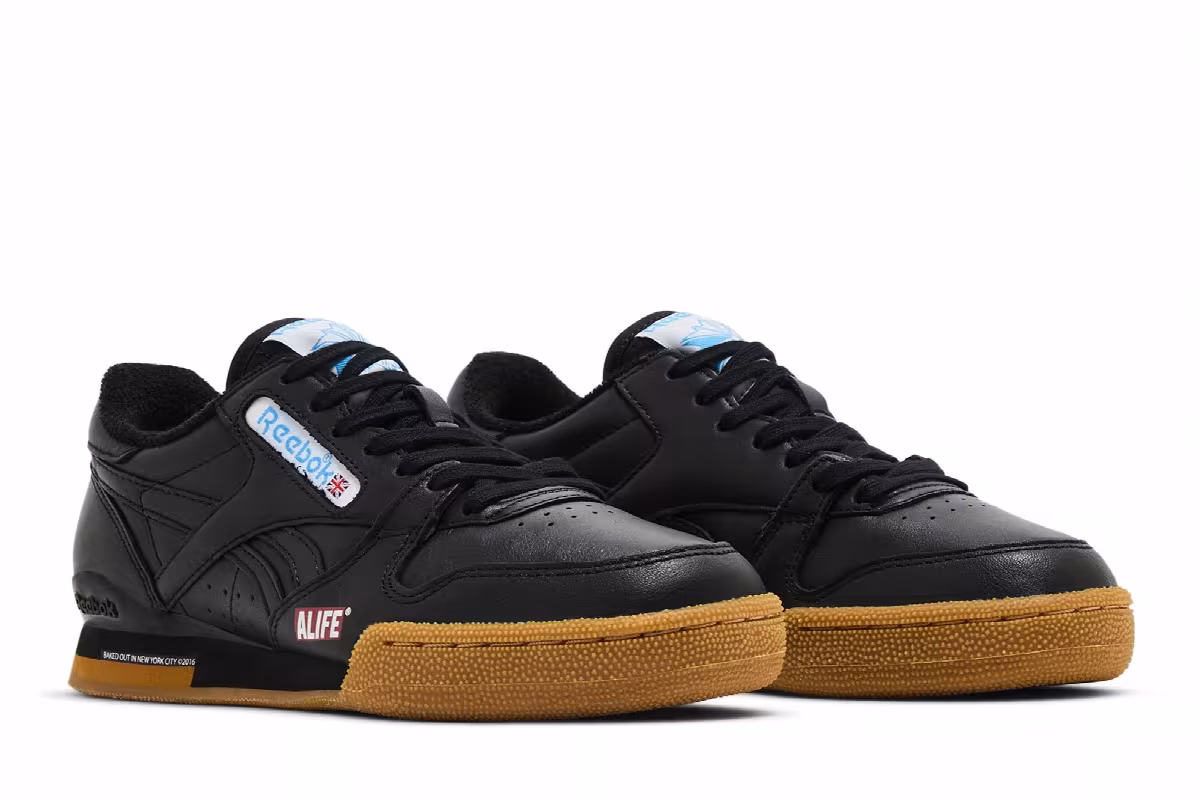 Alife x Reebok Phase 1 Pro Black Gum, view 9