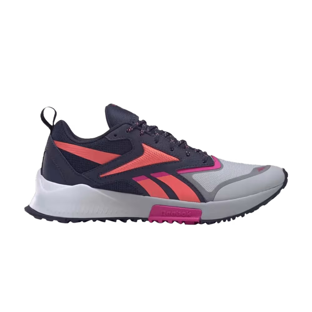 Reebok Women's Lavante Trail 2 Pure Grey Navy Proud Pink