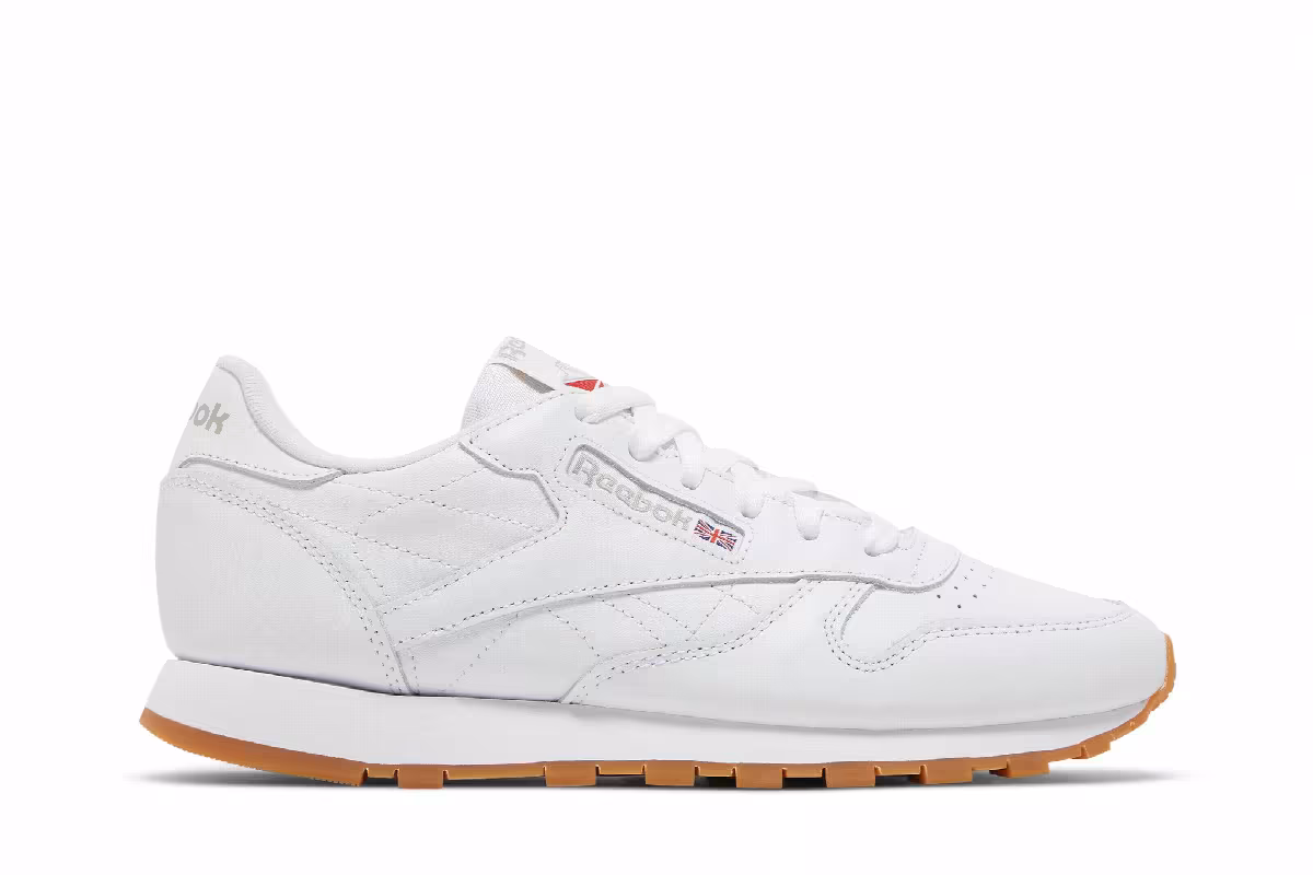 Reebok Women's Classic Leather White Gum, view 2