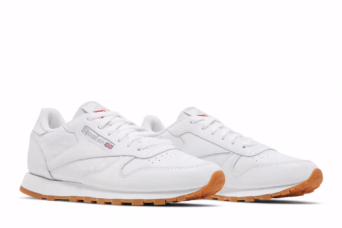 Reebok Women's Classic Leather White Gum, view 9