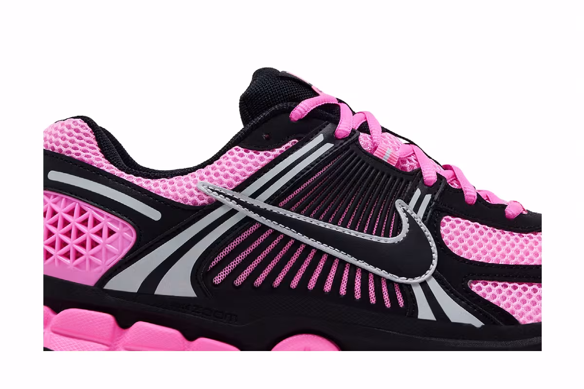 Nike Women's Air Zoom Vomero 5 Pink Spell Black, view 3