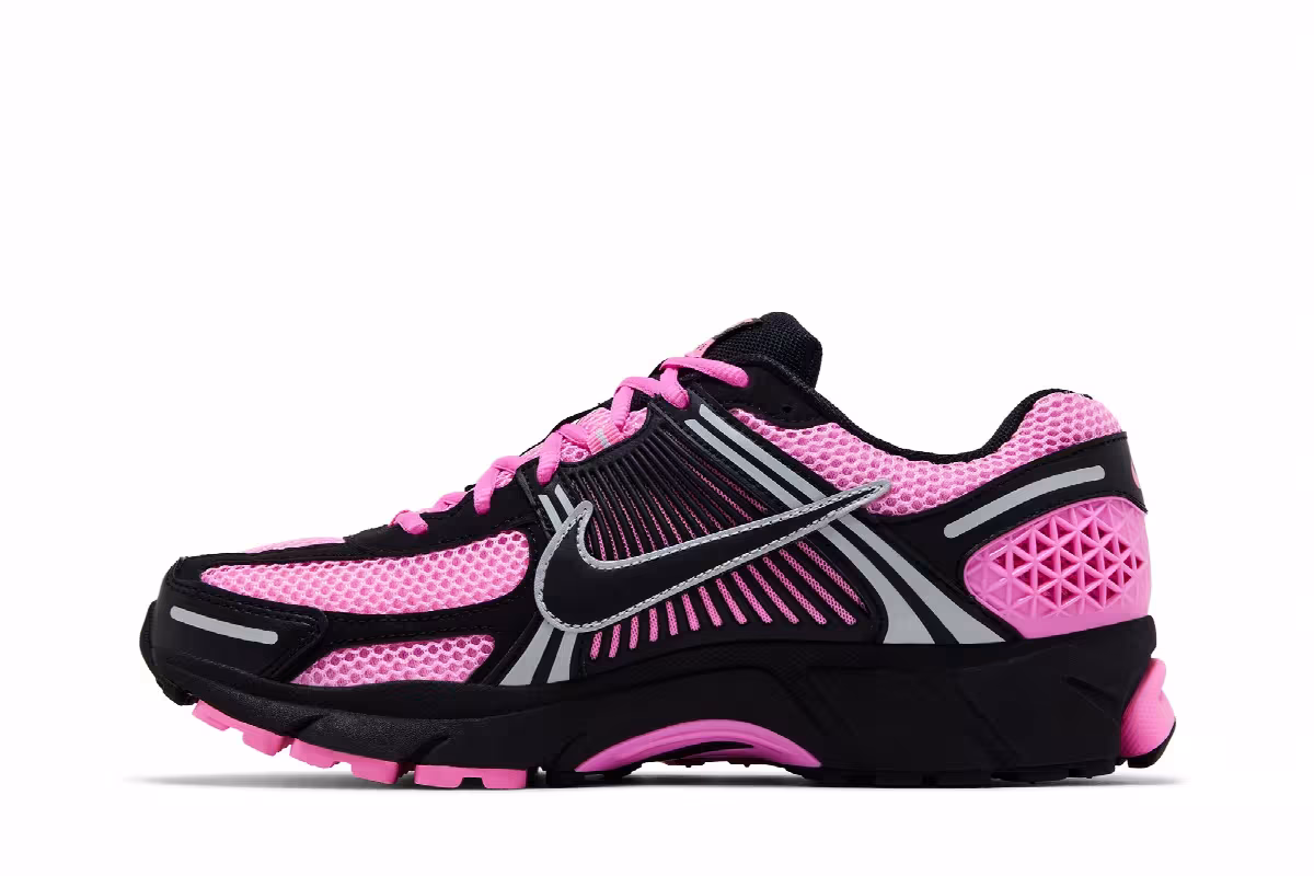 Nike Women's Air Zoom Vomero 5 Pink Spell Black, view 4