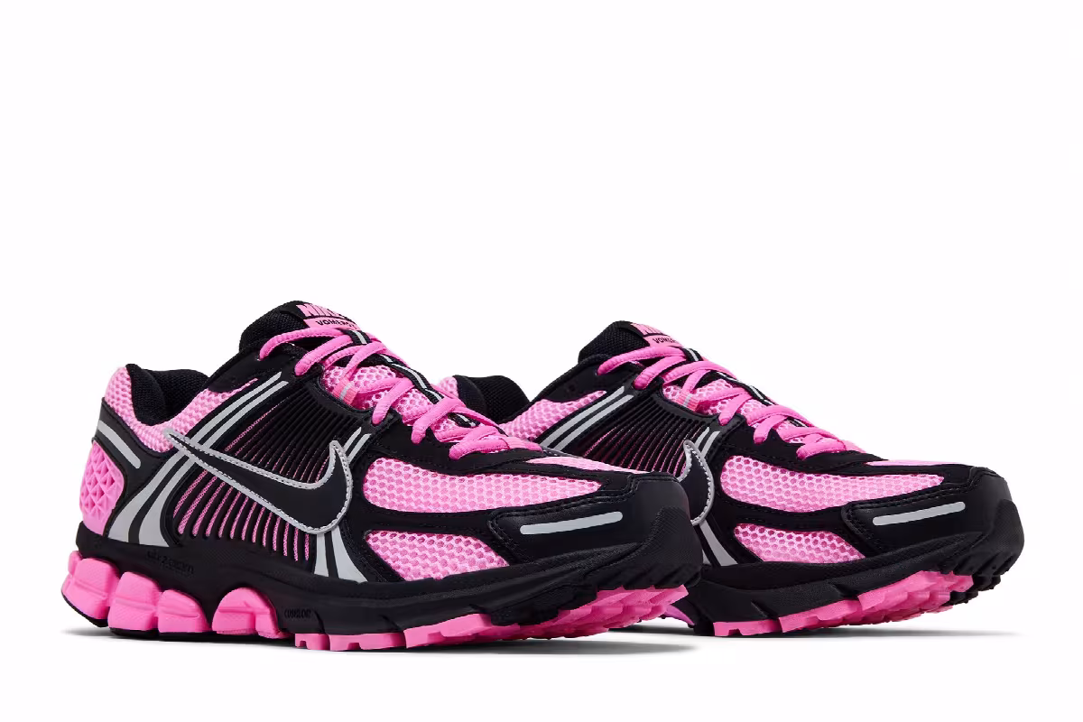 Nike Women's Air Zoom Vomero 5 Pink Spell Black, view 9