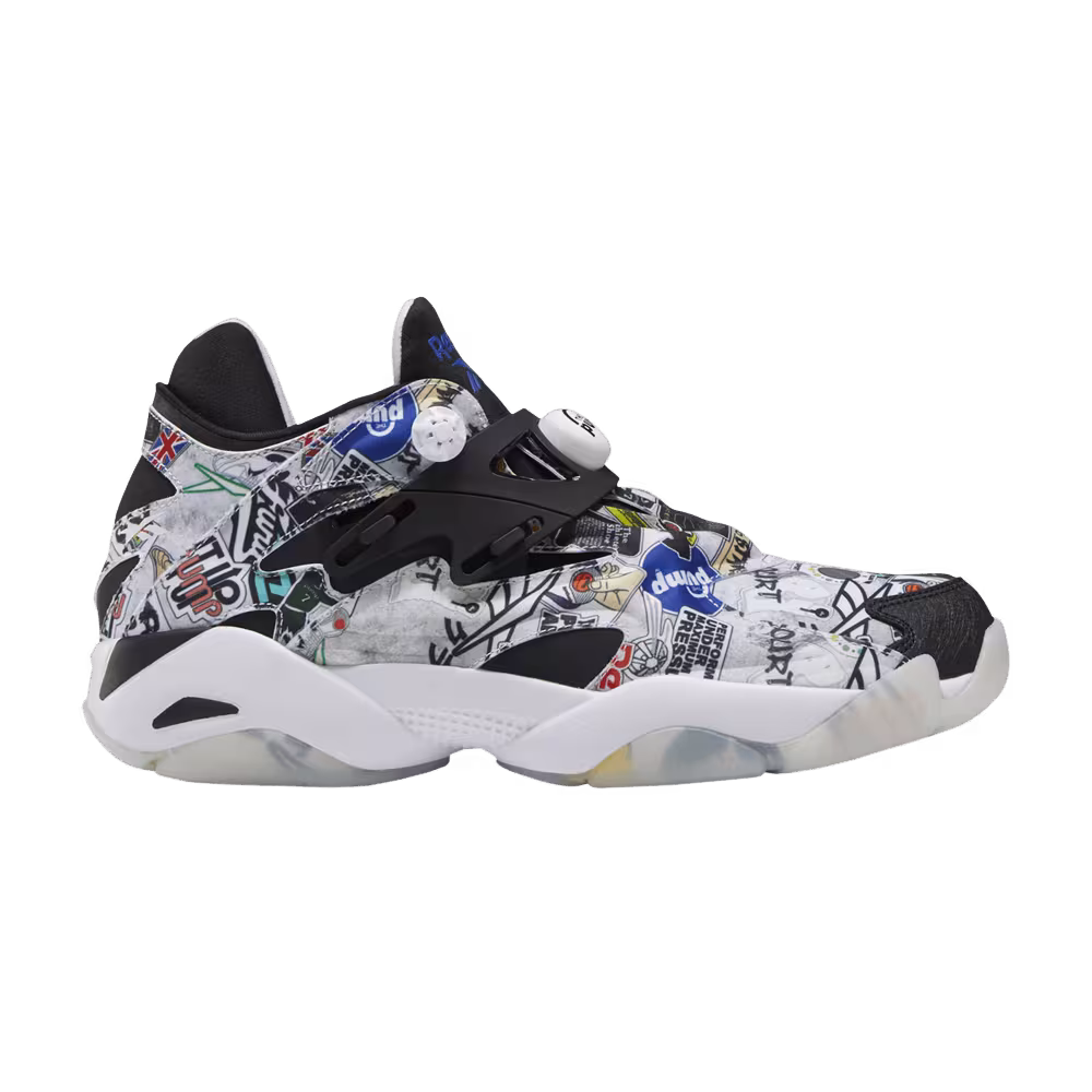 Reebok Pump Court Sticker City - White Black