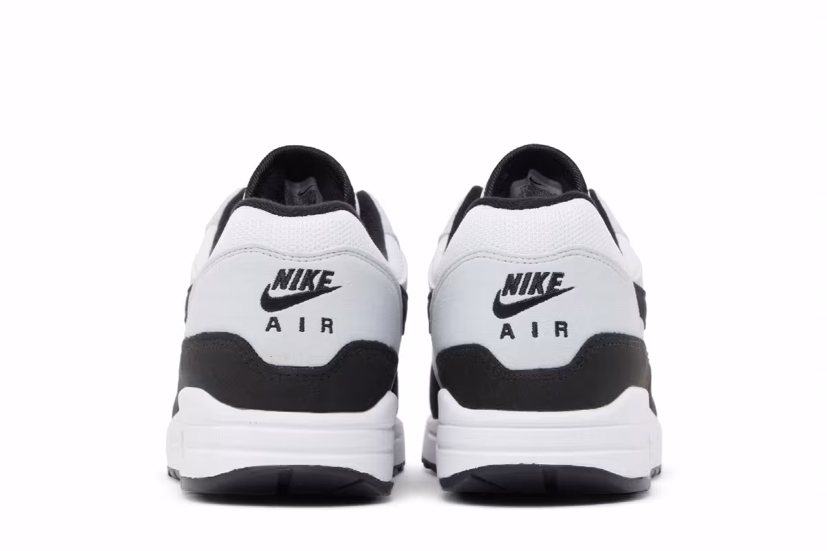 Nike Men's Air Max 1 White Black, view 7