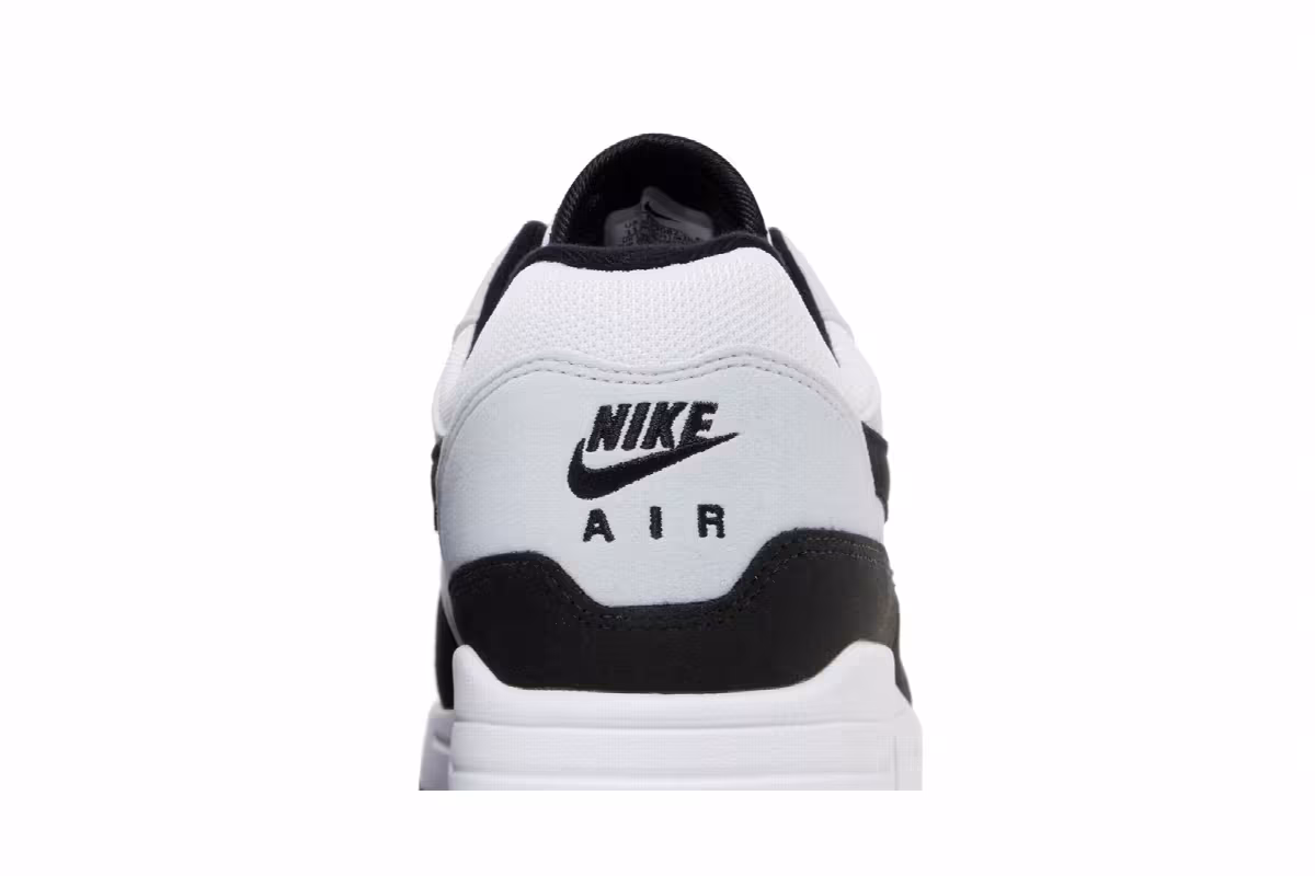 Nike Men's Air Max 1 White Black, view 8