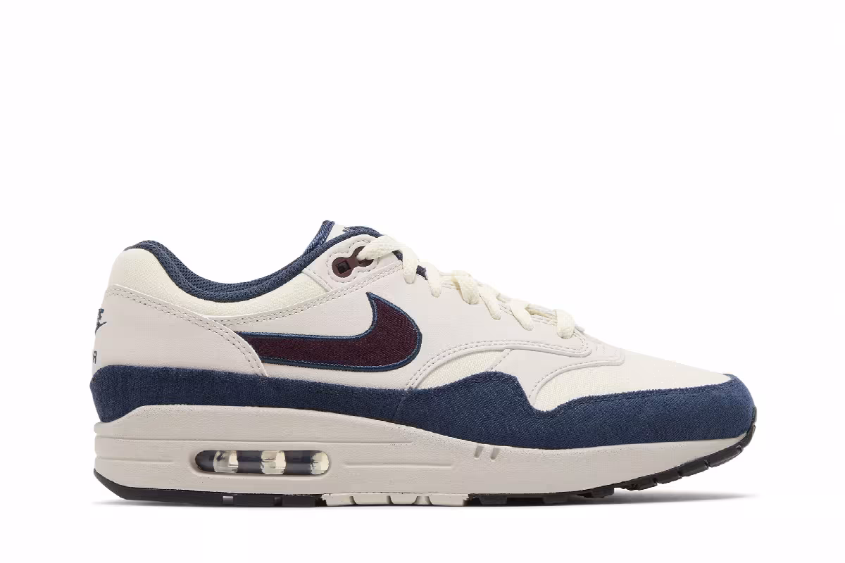 Nike Air Max 1 Coconut Milk Burgundy Crush, view 2