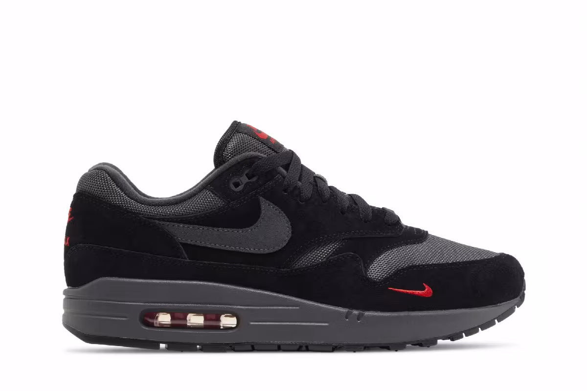 Nike Air Max 1 Black University Red, view 2