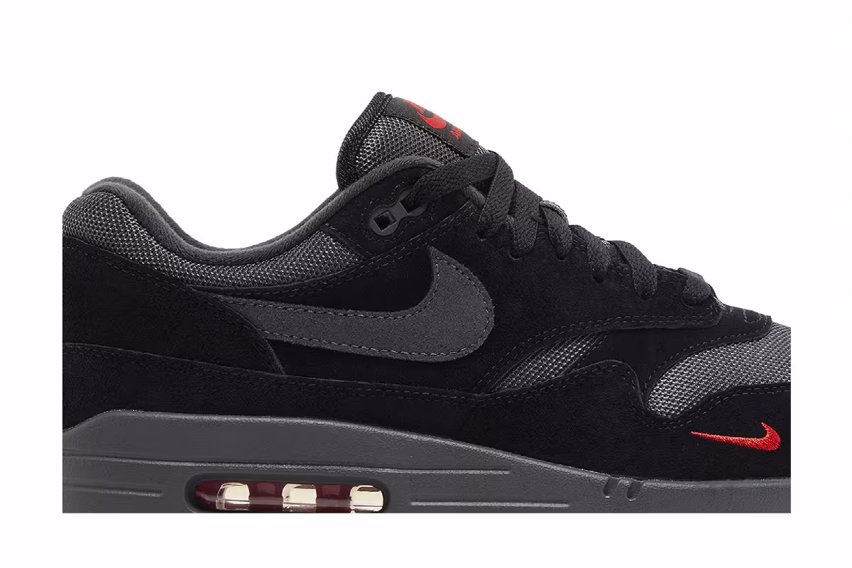 Nike Air Max 1 Black University Red, view 3