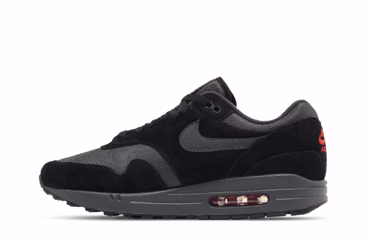 Nike Air Max 1 Black University Red, view 4