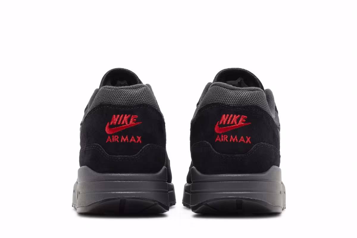 Nike Air Max 1 Black University Red, view 7