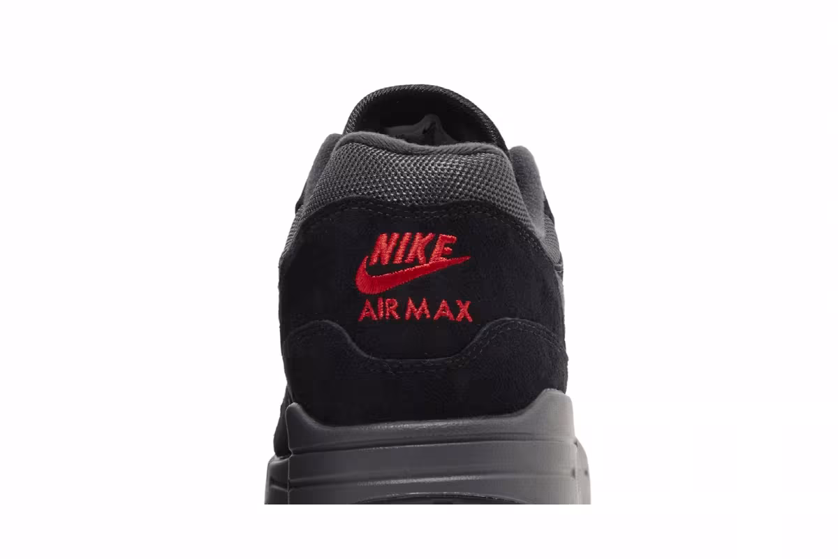 Nike Air Max 1 Black University Red, view 8