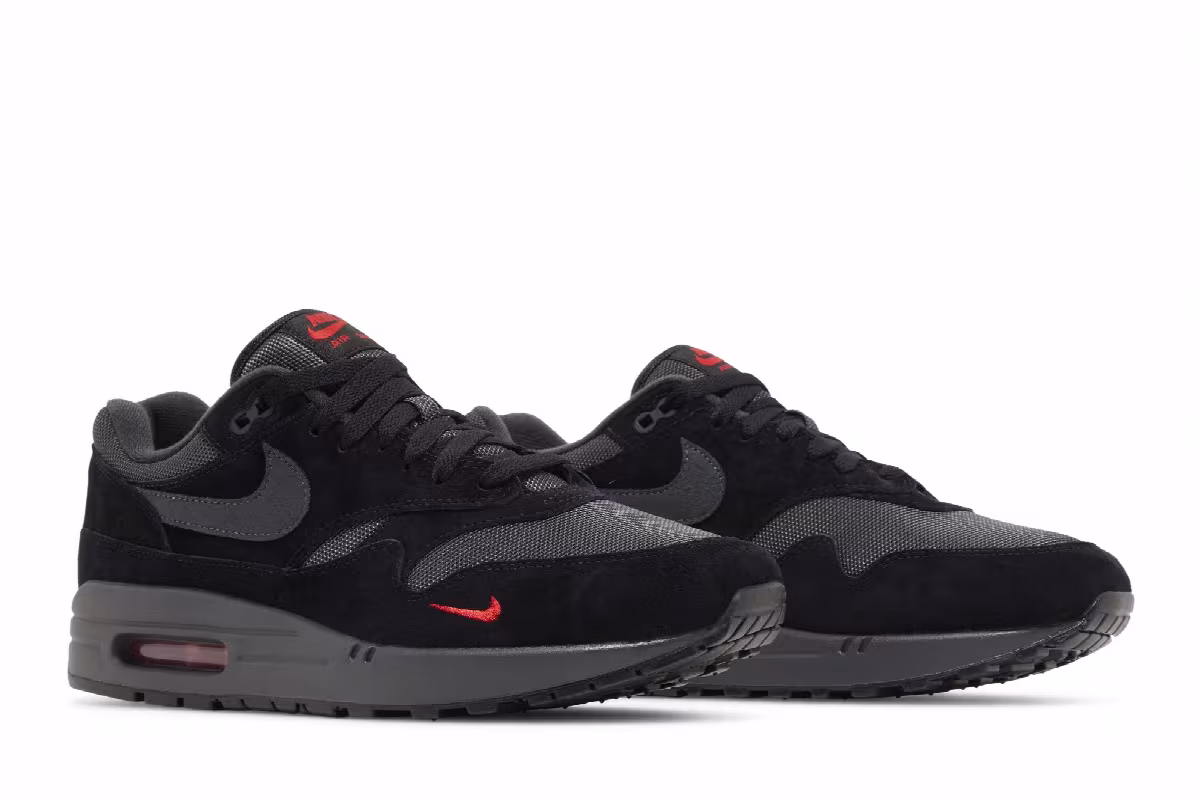 Nike Air Max 1 Black University Red, view 9