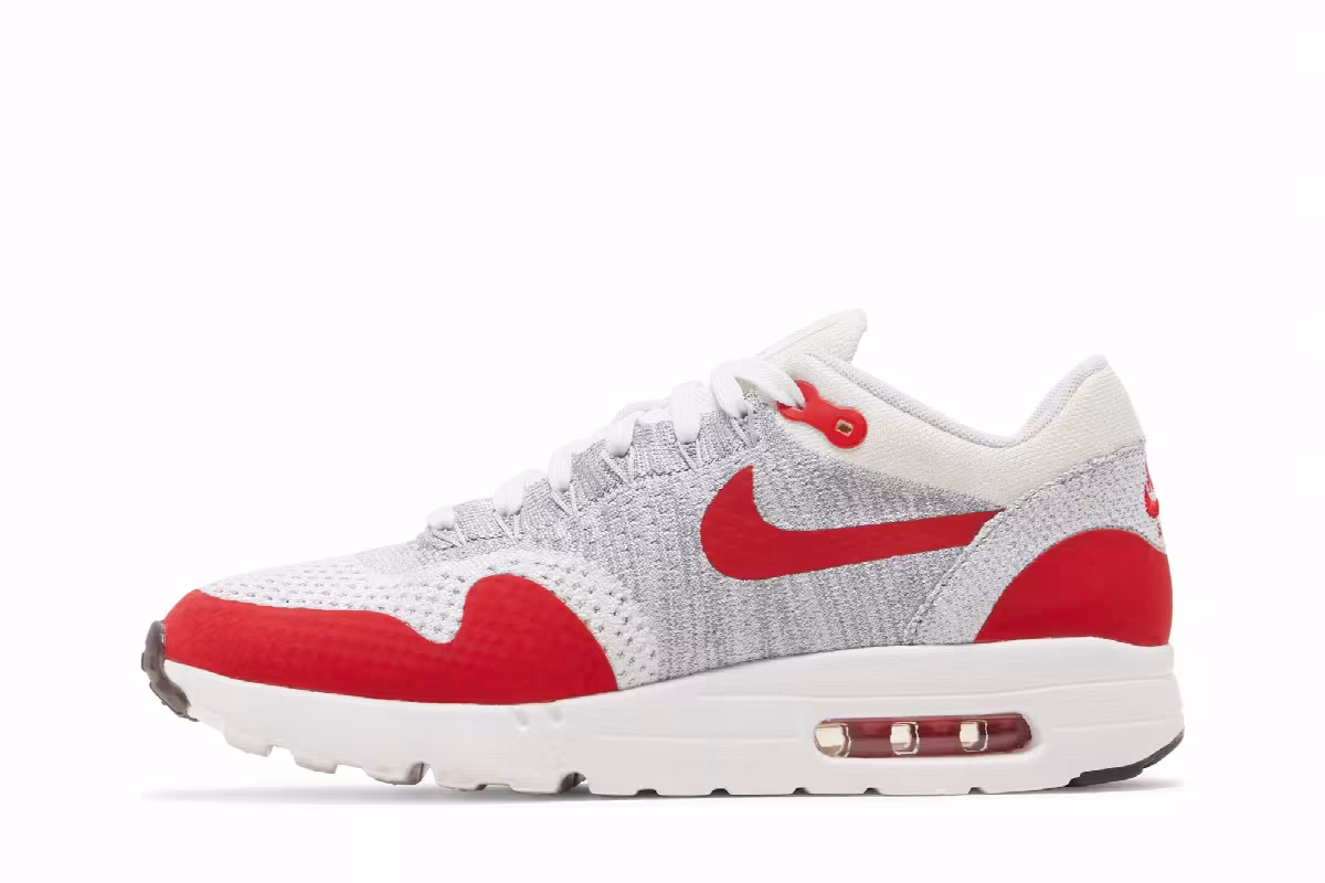 Nike Air Max 1 Ultra Flyknit White University Red, view 4