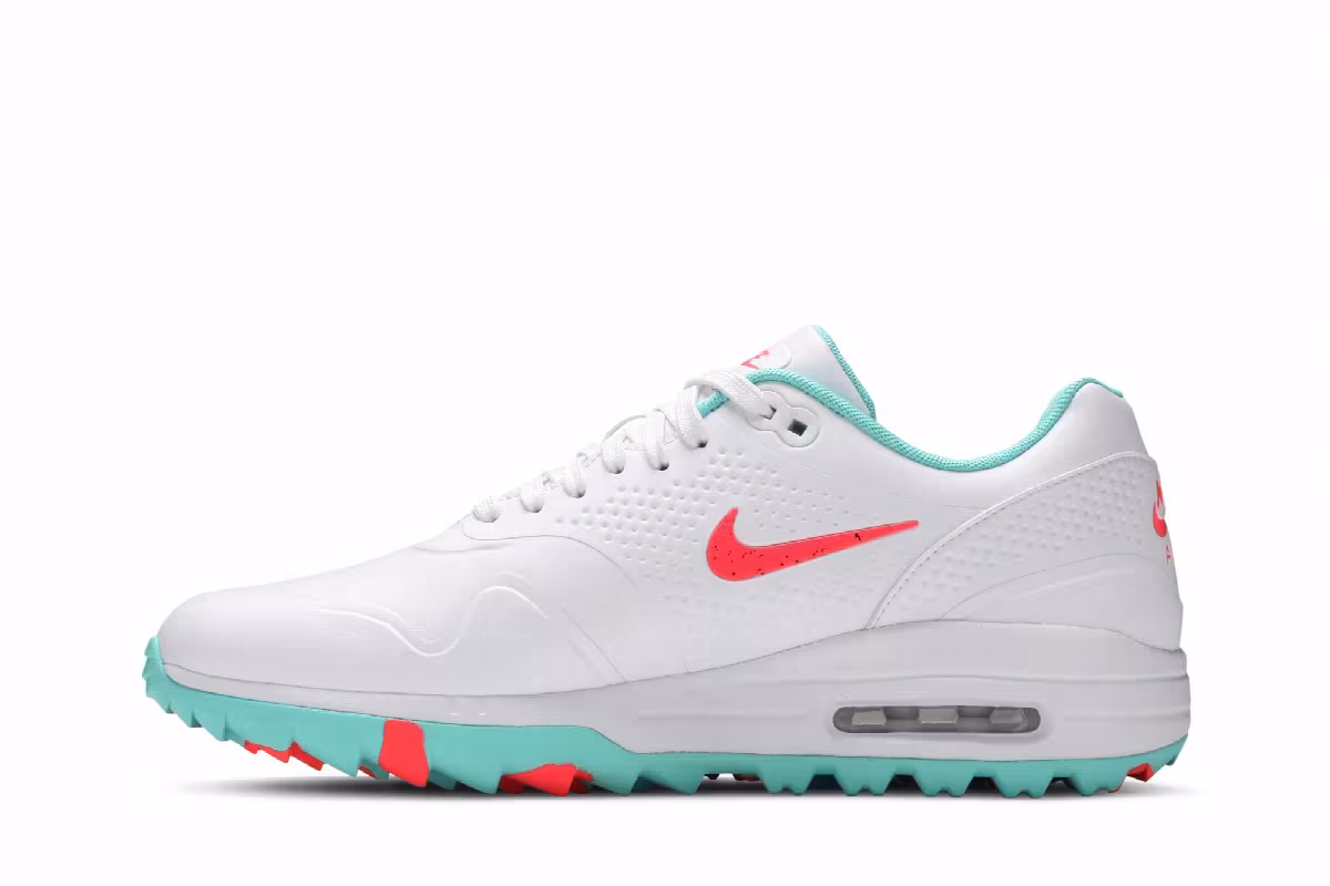 Nike Air Max 1 Golf White Aurora Hot Punch, view 4