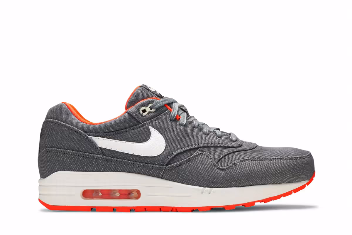 Nike Air Max 1 Premium Cool Grey Crimson, view 2