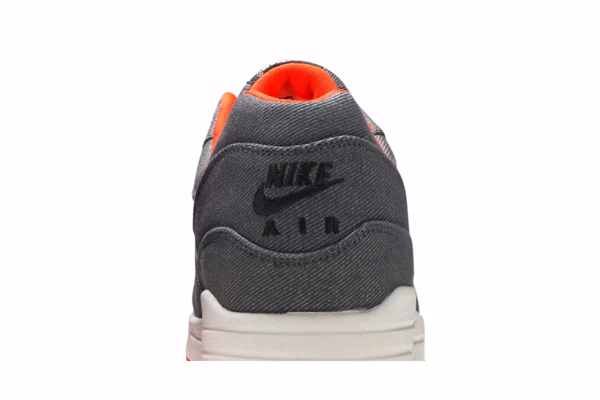 Nike Air Max 1 Premium Cool Grey Crimson, view 8