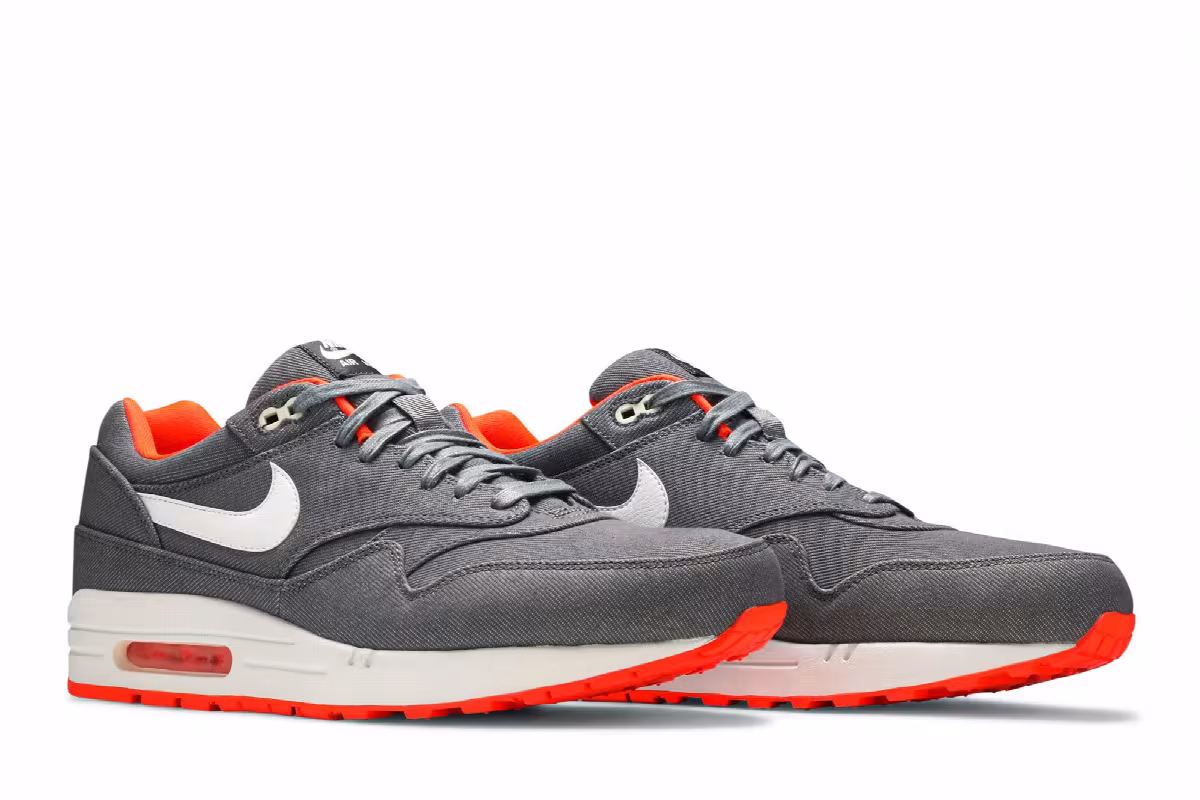 Nike Air Max 1 Premium Cool Grey Crimson, view 9