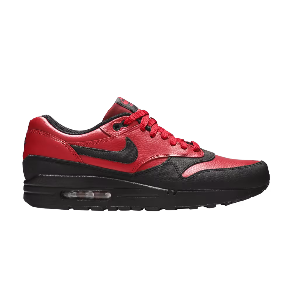 Nike Air Max 1 Leather Premium Gym Red Black