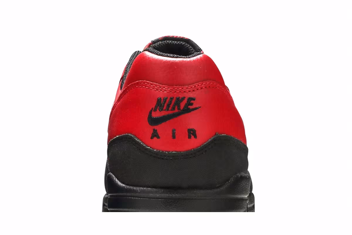 Nike Air Max 1 Leather Premium Gym Red Black, view 8