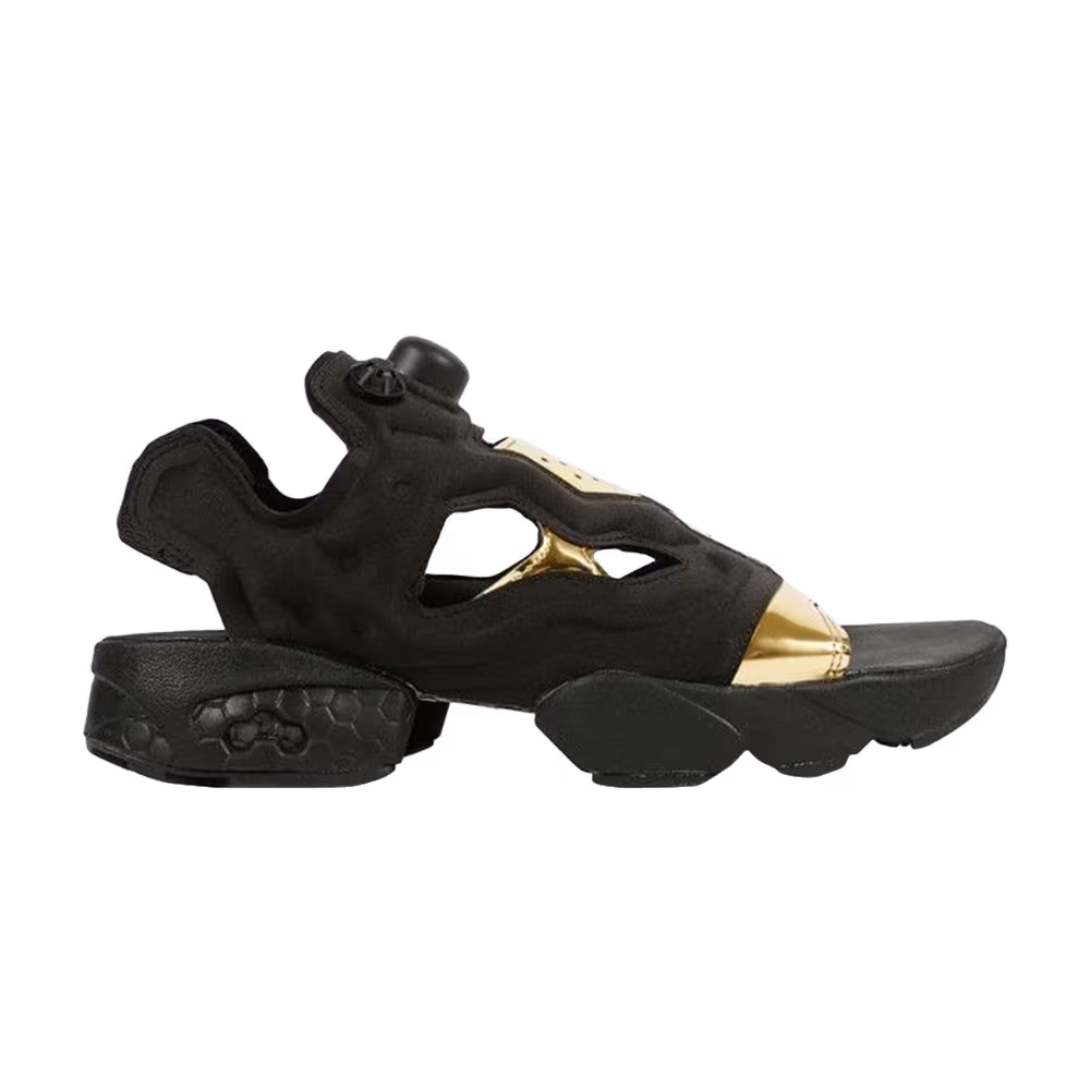 Reebok Women's InstaPump Fury Sandal Mag Black Gold