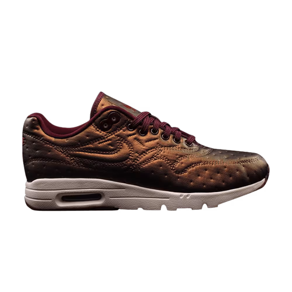 Nike Women's Air Max 1 Ultra Premium Jacquard Metallic Mahogany