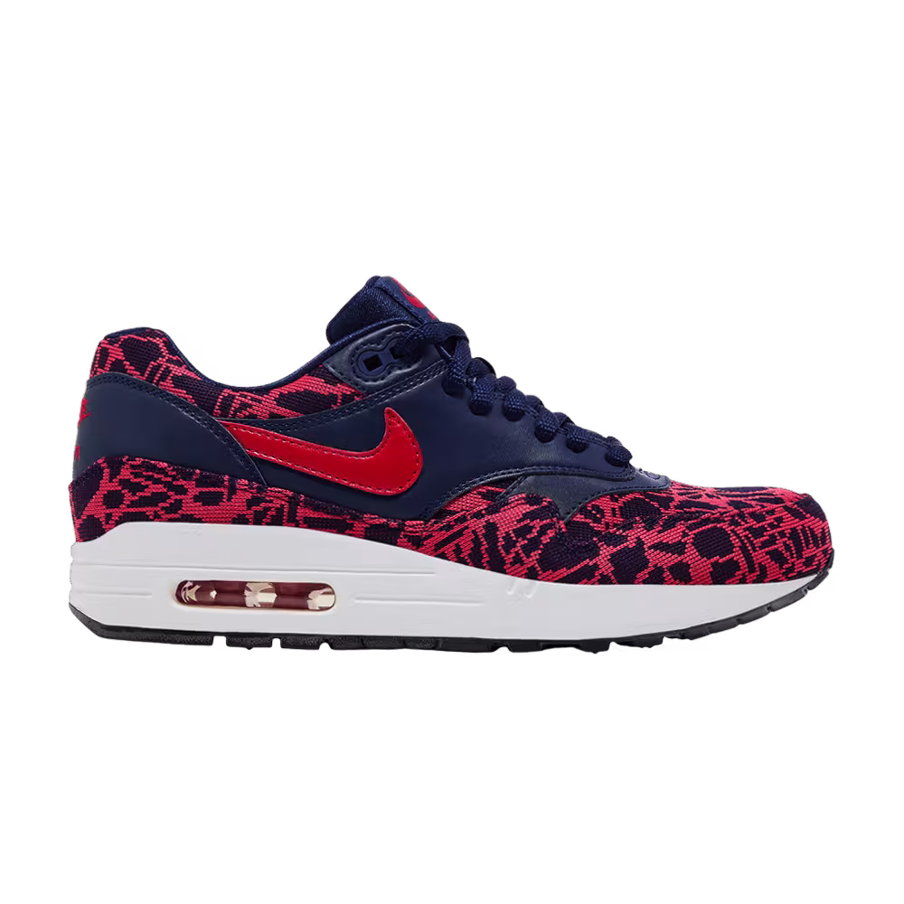 Nike Women's Air Max 1 Jacquard Loyal Blue University Red