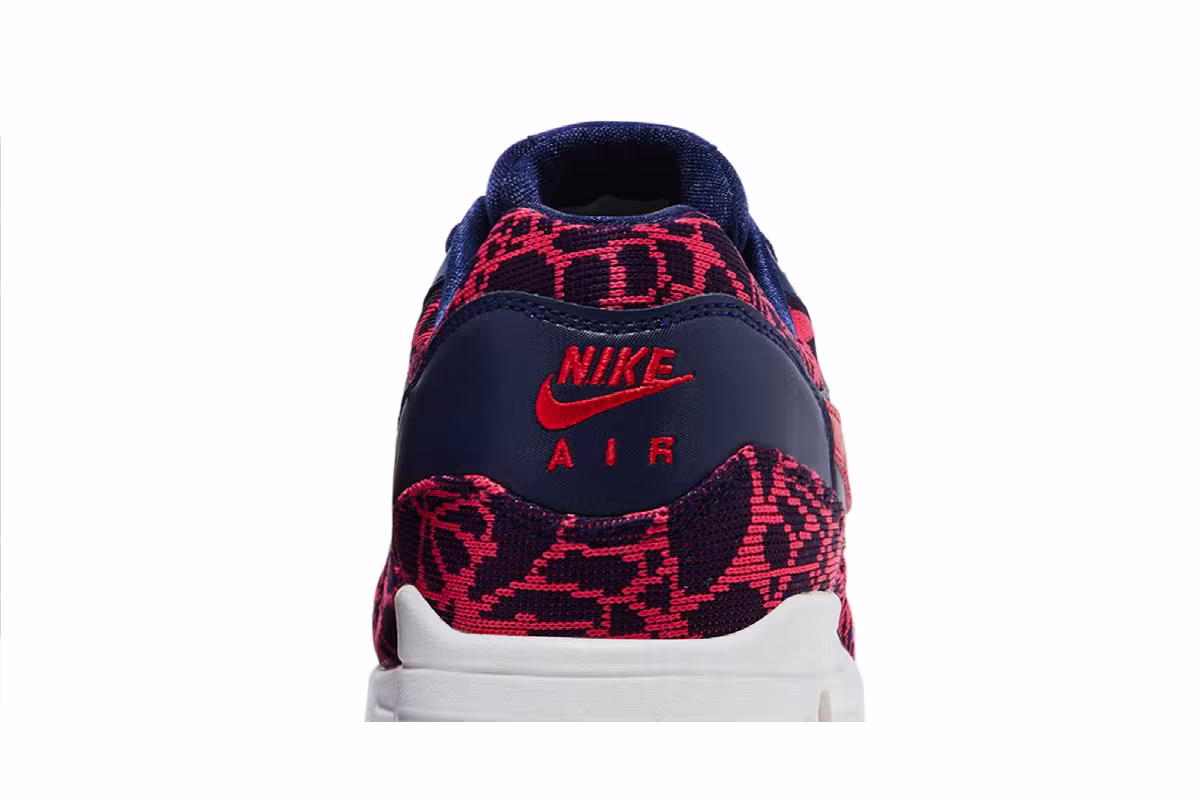 Nike Women's Air Max 1 Jacquard Loyal Blue University Red, view 8