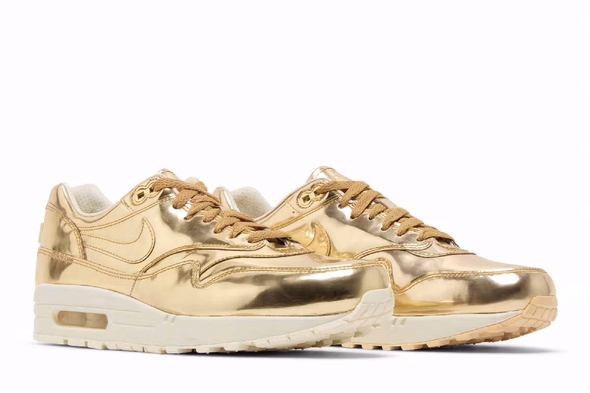 Nike Women's Air Max 1 Sp Liquid Gold, view 9