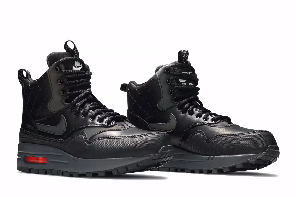 Nike Women's Air Max 1 Mid Black Menta, view 9