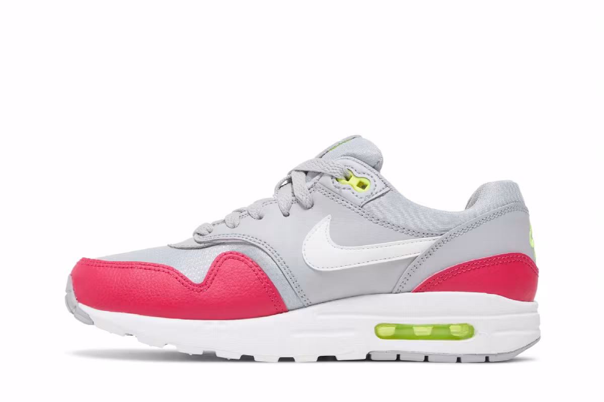 Nike Air Max 1 GS Wolf Grey Rush Pink, view 4
