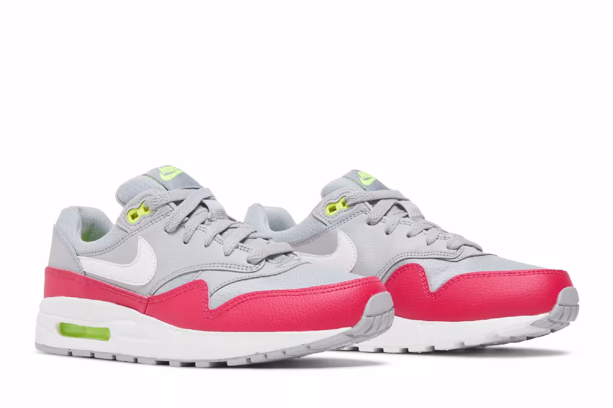 Nike Air Max 1 GS Wolf Grey Rush Pink, view 9