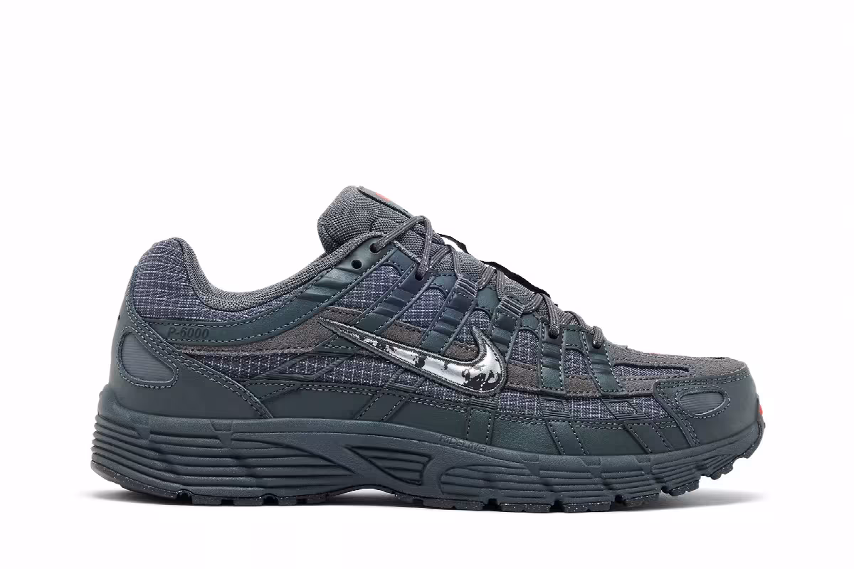 Nike P-6000 PRM Iron Grey Metallic Silver, view 2