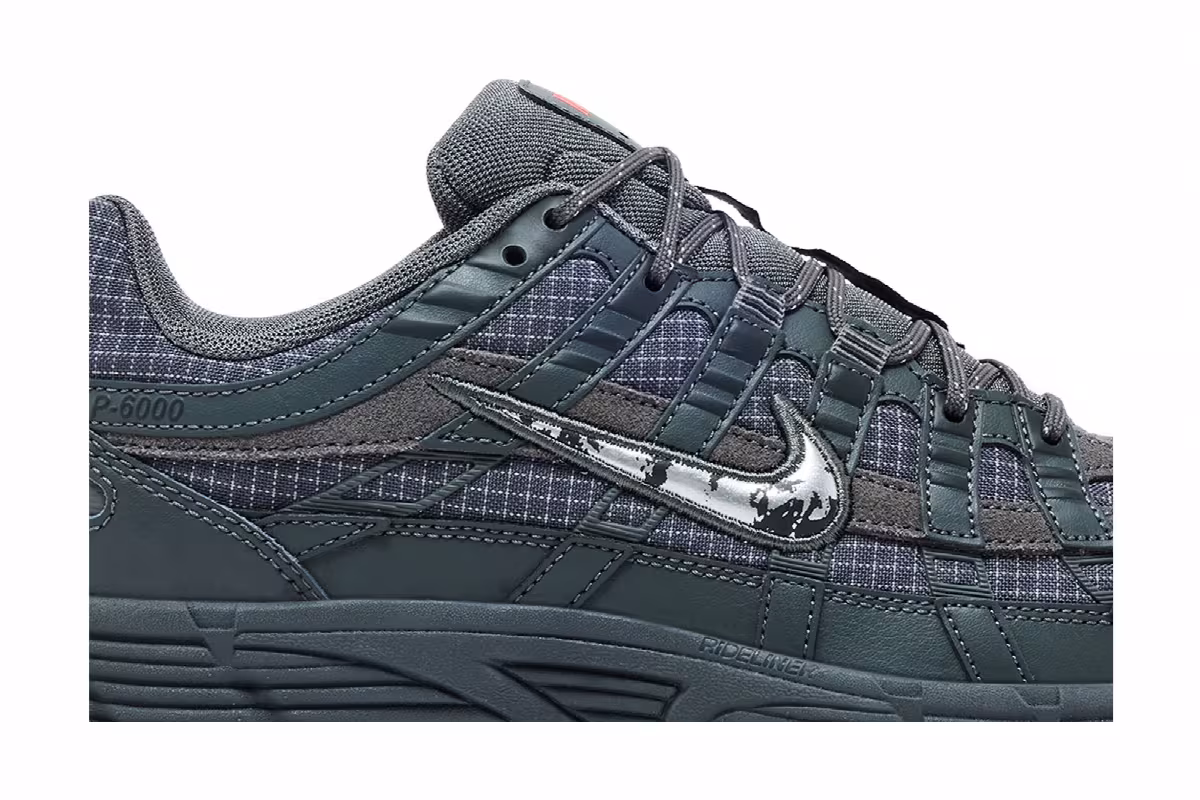 Nike P-6000 PRM Iron Grey Metallic Silver, view 3