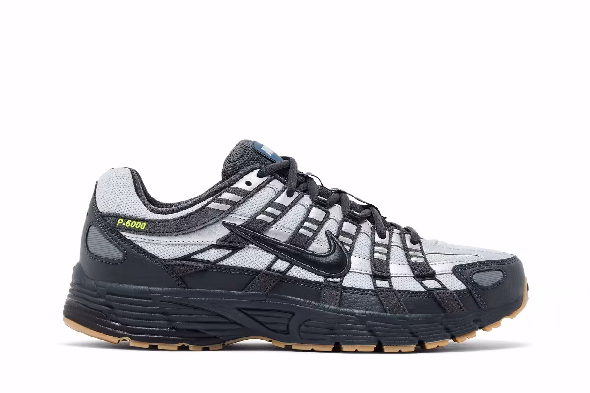 Nike P-6000 Grey Fog Volt Black, view 2