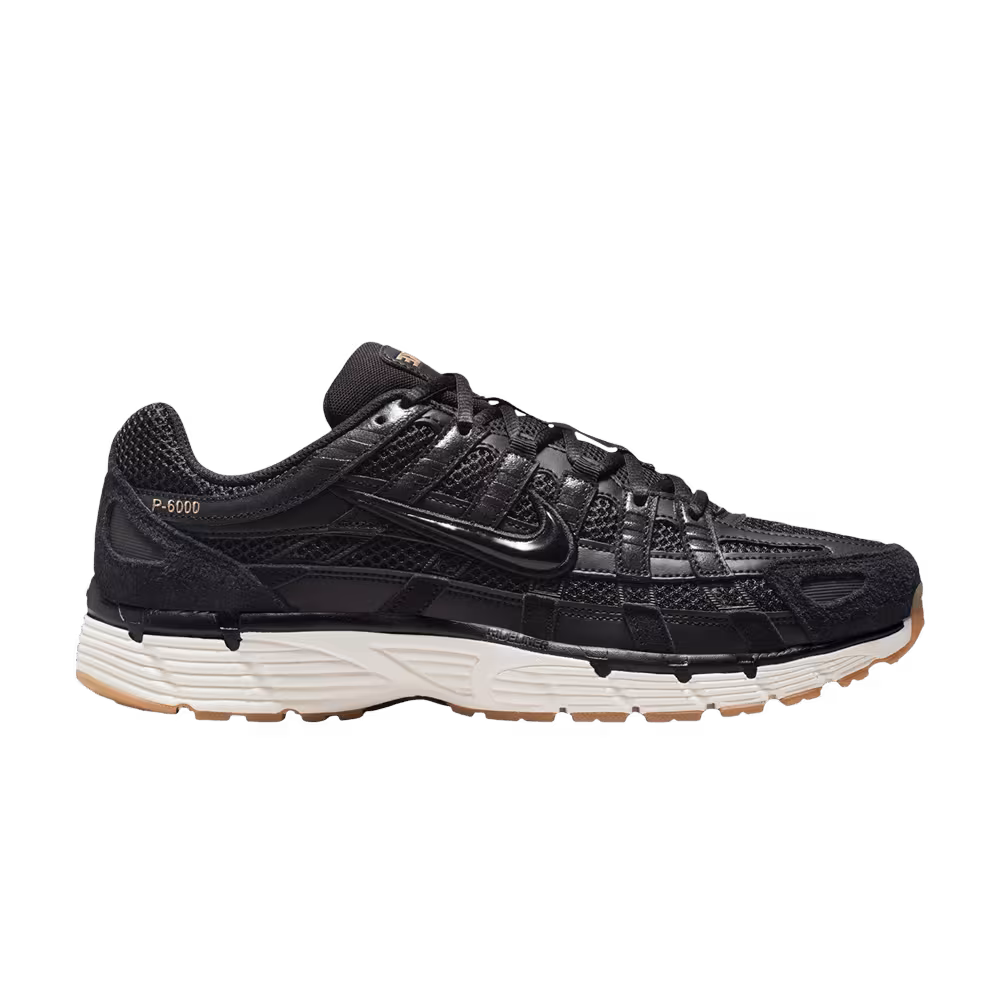 Nike P-6000 Black Metallic Gold Grain Sail