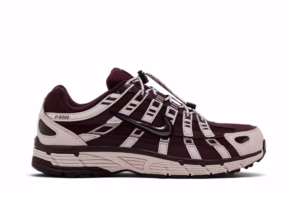 Nike Women's P-6000 Silt Red Burgundy Crush, view 2