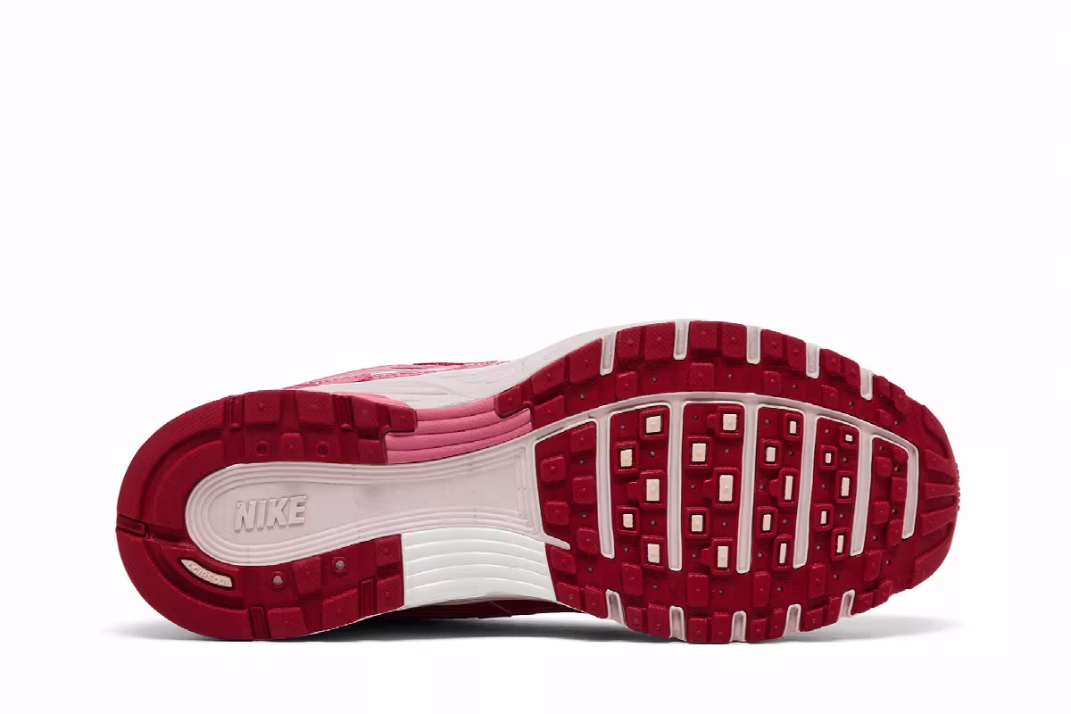 Nike Women's P-6000 Summit White Slit Red, view 5
