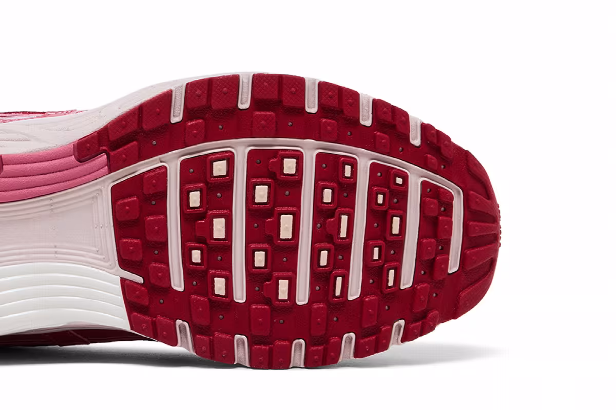Nike Women's P-6000 Summit White Slit Red, view 6