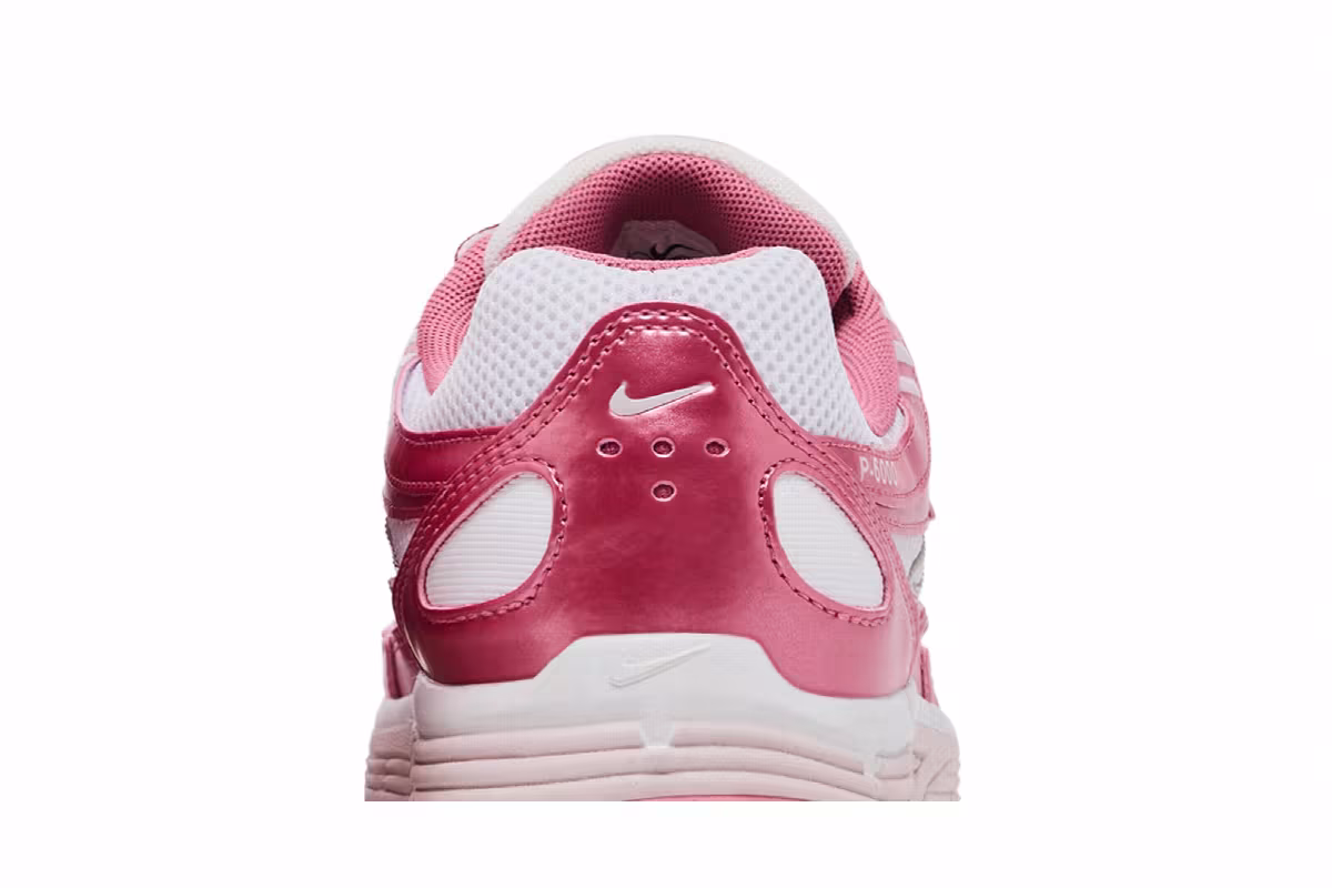 Nike Women's P-6000 Summit White Slit Red, view 8