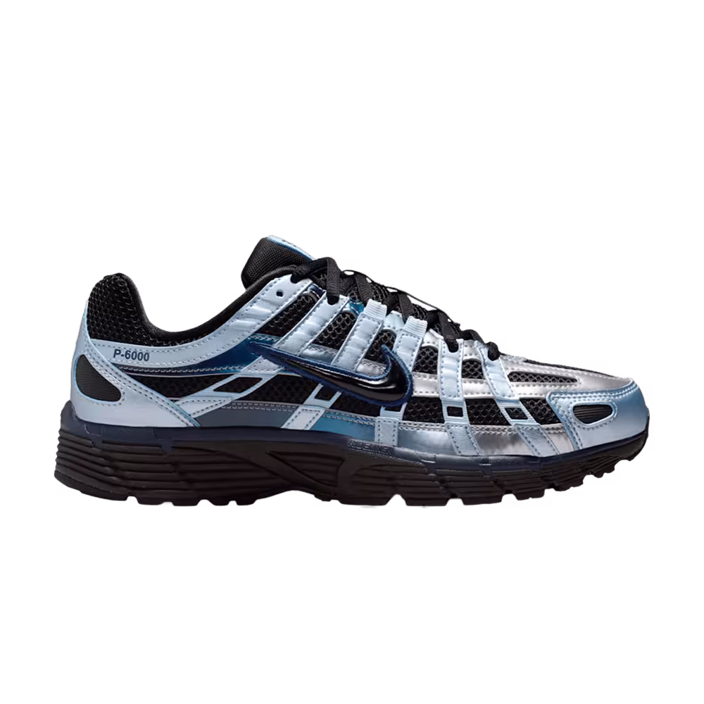 Nike Women's P-6000 Black Hydrogen Blue Midnight Navy