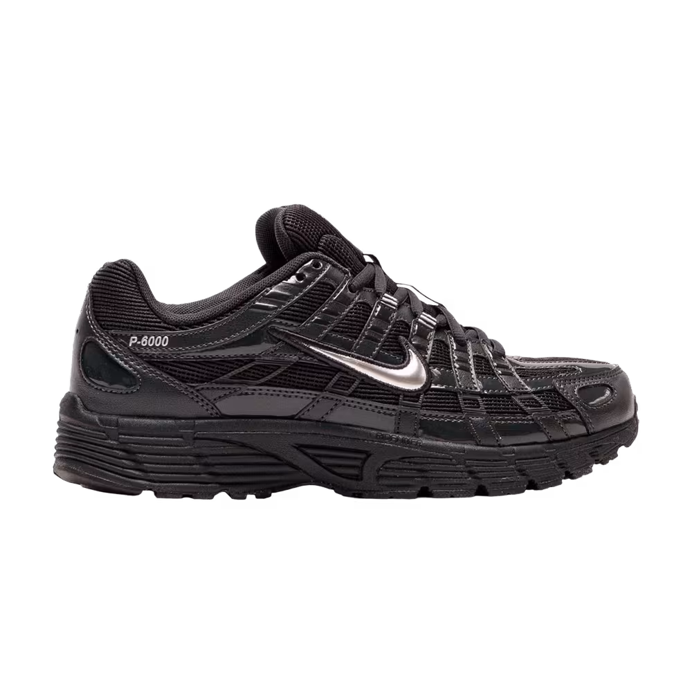 Nike Women's P-6000 Off Noir Metallic Silver